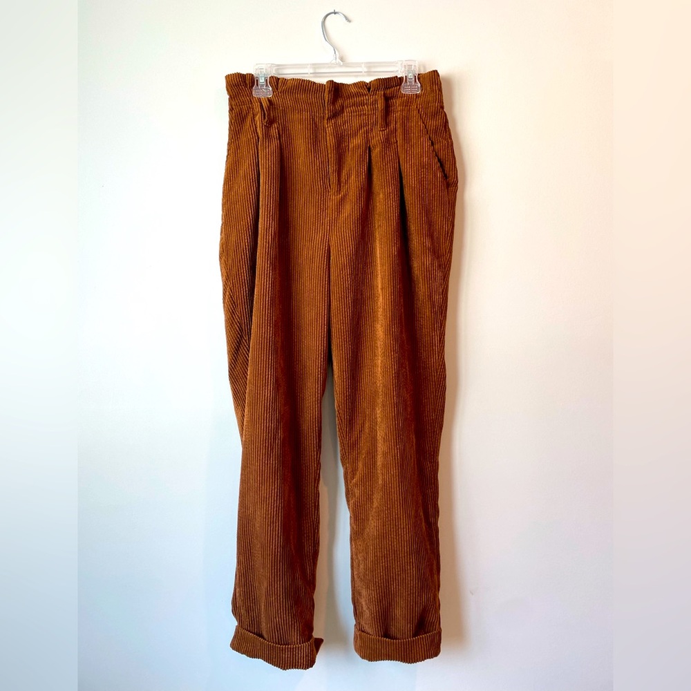 Pleated Corduroys